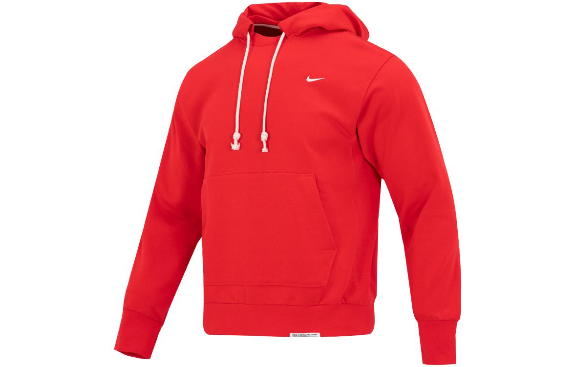 Nike Embroidered Logo Red Pullover Sweatshirt Long Sleeve DQ5819-657