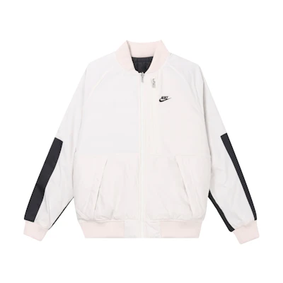 Nike Embroidered Logo Reversible Bomber Jacket Winter White DD6850-030