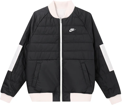 Nike Embroidered Logo Reversible Bomber Jacket Winter White DD6850-030 Shop Nike Embroidered Logo Reversible Bomber Jacket Winter White DD6850-030