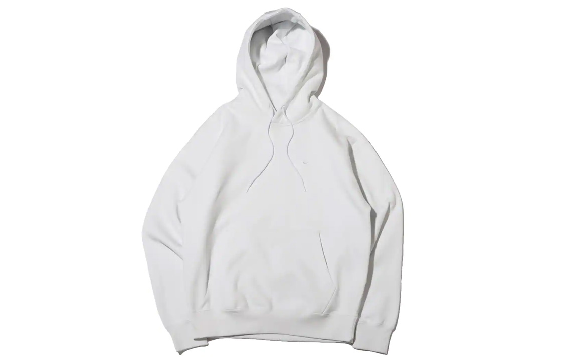 Nike Embroidered Logo White Fleece Pullover Hoodie Winter Casual Wear DA0316-121