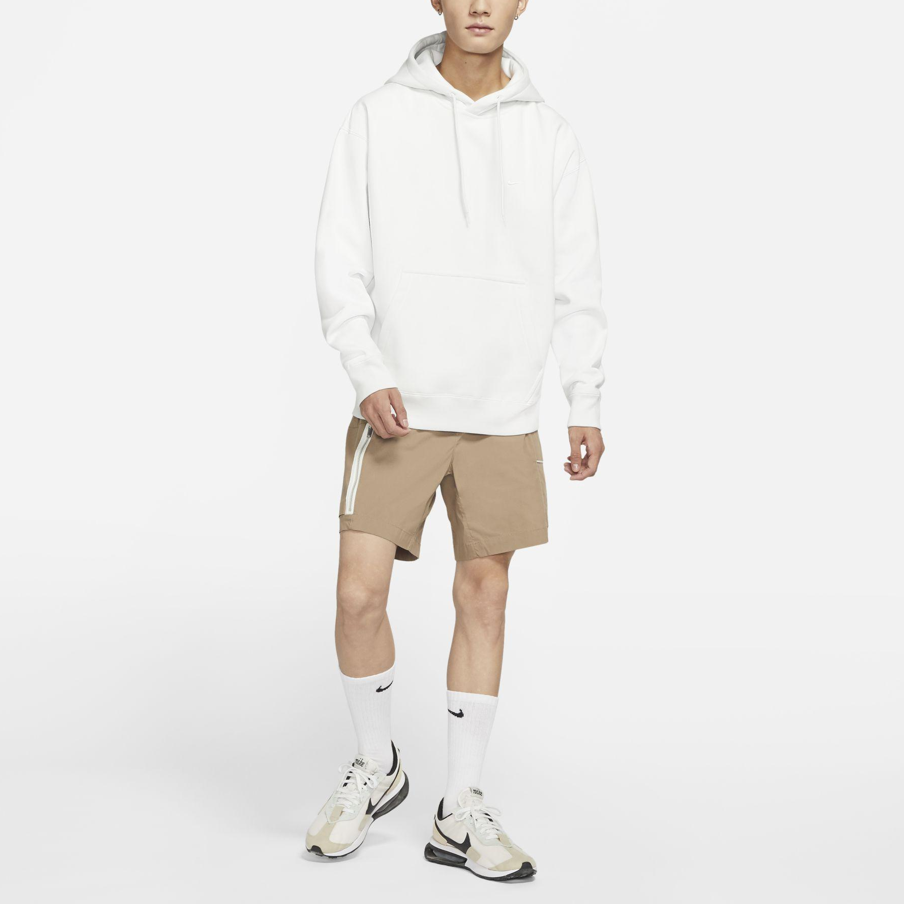 Nike Embroidered Logo White Fleece Pullover Hoodie Winter Casual Wear DA0316-121 圖 4