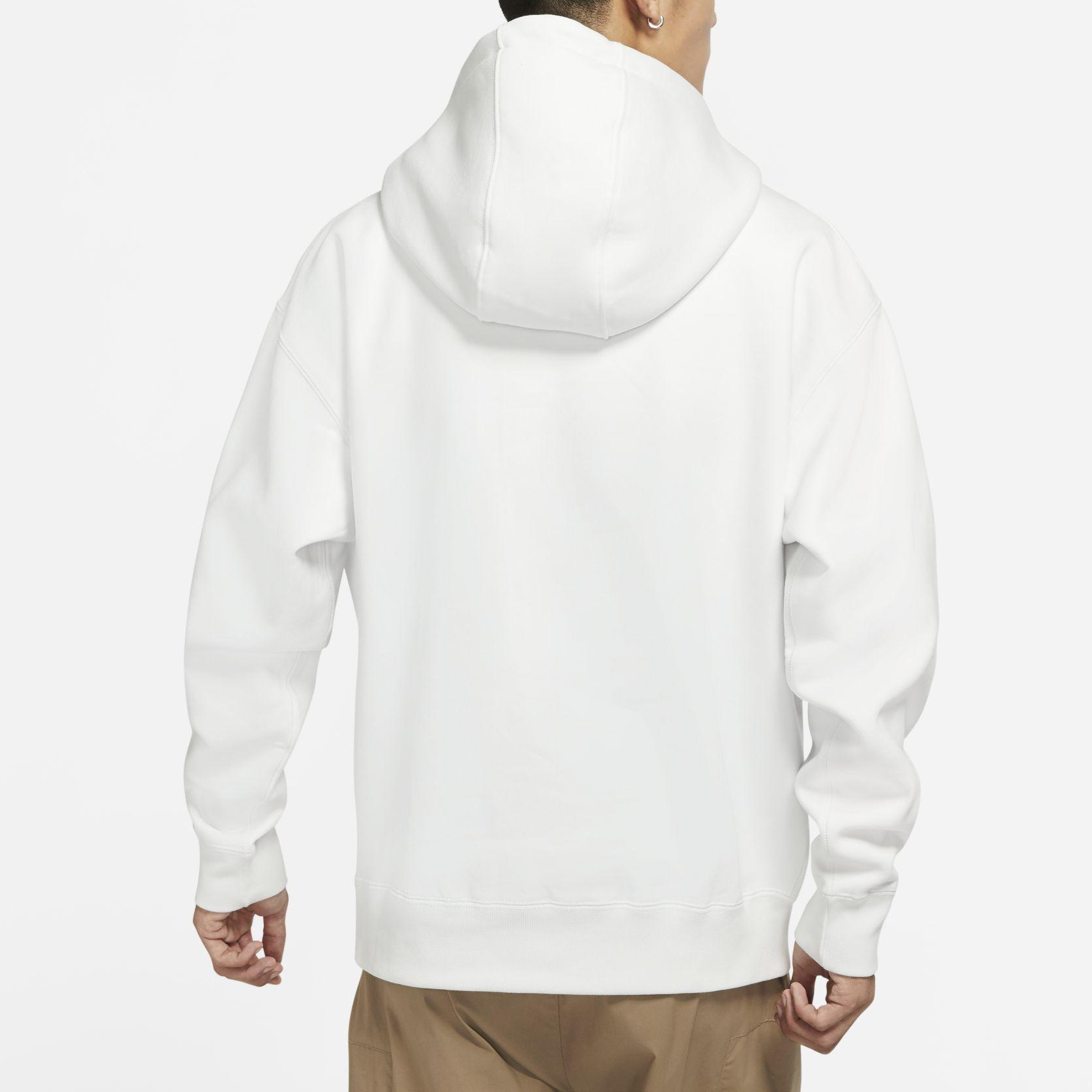 Nike Embroidered Logo White Fleece Pullover Hoodie Winter Casual Wear DA0316-121 圖 6