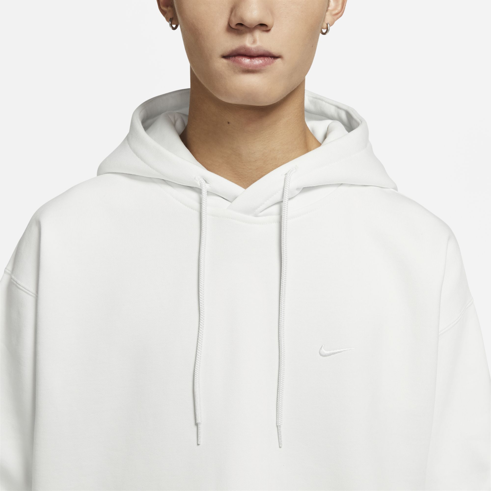 Nike Embroidered Logo White Fleece Pullover Hoodie Winter Casual Wear DA0316-121 圖 7