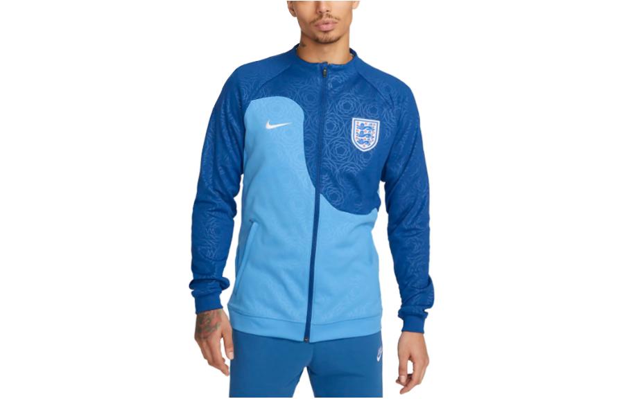 Nike England Academy Pro Embroidered Zip Jacket Blue Long-Sleeve DX9817-462