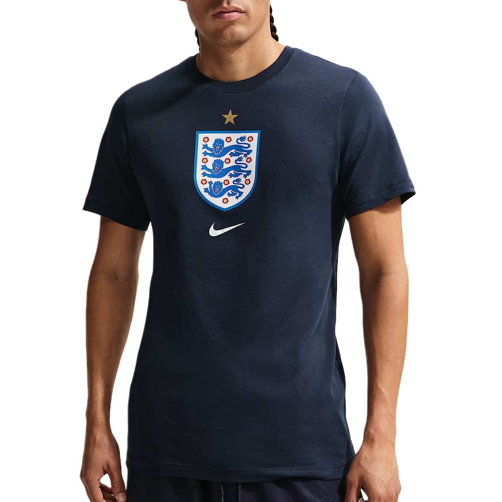 Nike England Cotton Crewneck Short-Sleeve Football Shirt IH2177-451