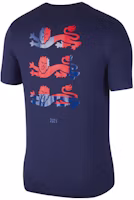 Nike England Soccer Training T-Shirt Crewneck - Dark Blue CD1256-410 Nike England Soccer Training T-Shirt Crewneck - Dark Blue CD1256-410