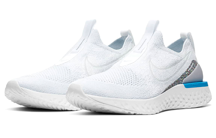 Lookbook Nike Epic React Flyknit 透氣輕便 低幫 跑步鞋 男款 白藍