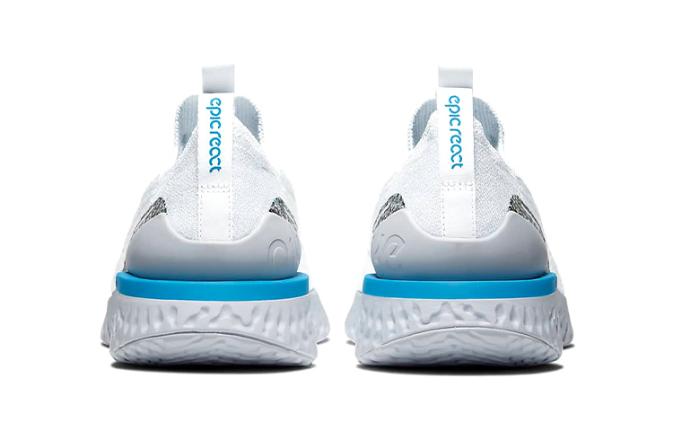 Purchase Nike Epic React Flyknit 透氣輕便 低幫 跑步鞋 男款 白藍