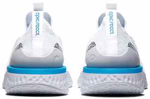 Purchase Nike Epic React Flyknit 透氣輕便 低幫 跑步鞋 男款 白藍