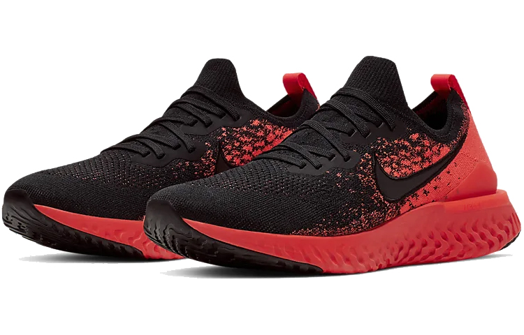 Lookbook 耐克 Epic React Flyknit 2 黑红配色 BQ8928-008