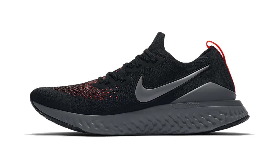 Nike Epic React Flyknit 2 'Black Red' CJ9695-001