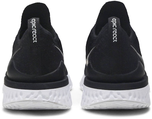 Nike Epic React Flyknit 2 'Black White' BQ8928-002 Details for Nike Epic React Flyknit 2 'Black White' BQ8928-002
