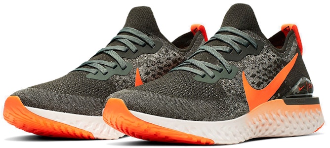 Nike Epic React Flyknit 2 飛線編織 運動 低筒 跑步鞋 男款 黑白橙 Lookbook Nike Epic React Flyknit 2 飛線編織 運動 低筒 跑步鞋 男款 黑白橙