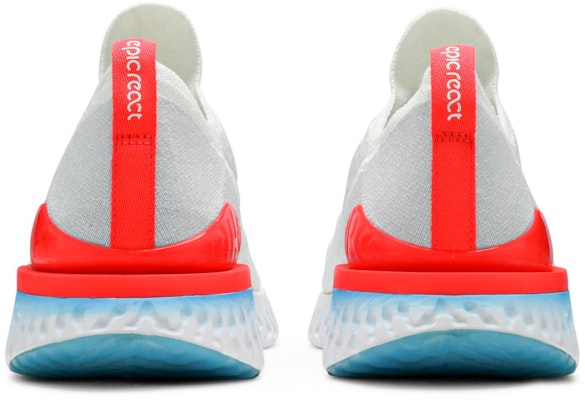 Nike Epic React Flyknit 2 運動 減震防滑 低幫 跑步鞋 男款 白藍紅 Details for Nike Epic React Flyknit 2 運動 減震防滑 低幫 跑步鞋 男款 白藍紅