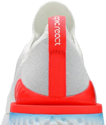 Nike Epic React Flyknit 2 運動 減震防滑 低幫 跑步鞋 男款 白藍紅 Sizing Nike Epic React Flyknit 2 運動 減震防滑 低幫 跑步鞋 男款 白藍紅