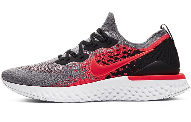 Nike Epic React Flyknit 2 'Cool Grey Crimson' BQ8928-014