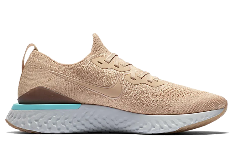 Order 耐吉 Epic React Flyknit 2 运动 低帮 跑步鞋 男女同款 卡其