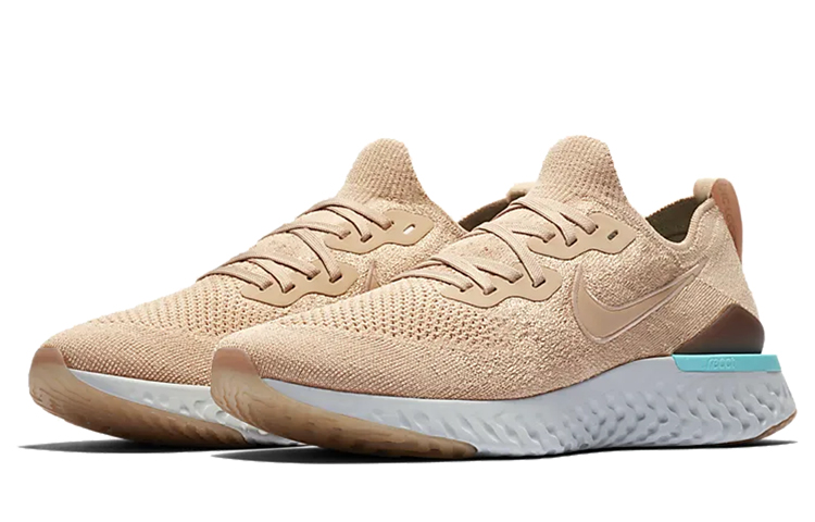 Lookbook 耐吉 Epic React Flyknit 2 运动 低帮 跑步鞋 男女同款 卡其