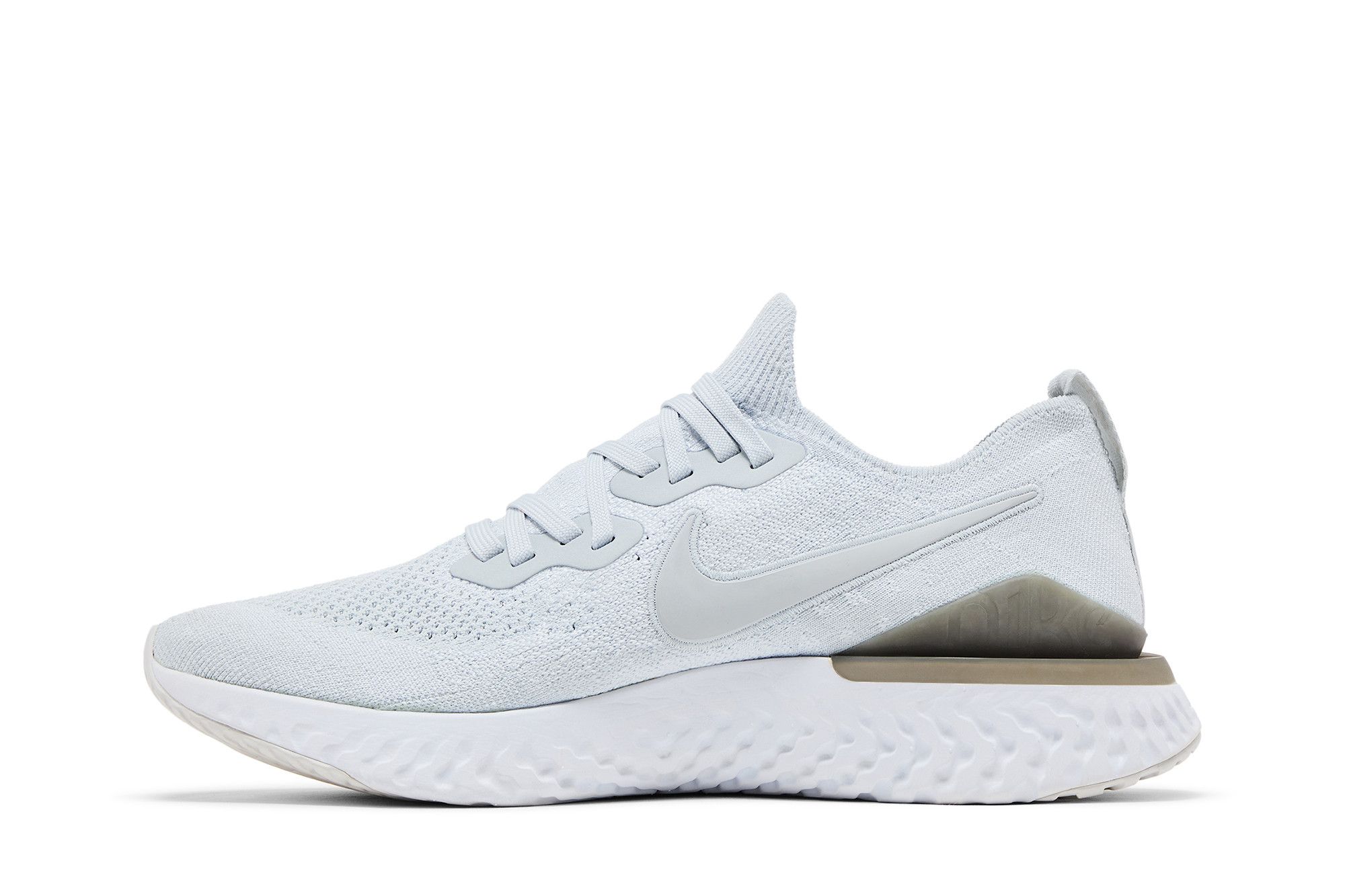Lookbook Nike Epic React Flyknit 2 'Pure Platinum' Sepatu Olahraga Pria BQ8928-004