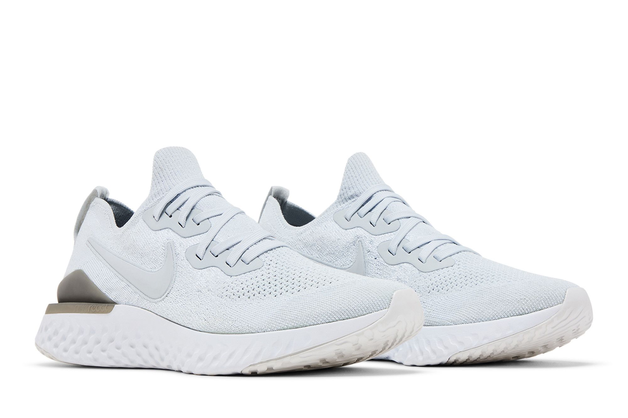 Cheap Nike Epic React Flyknit 2 'Pure Platinum' Sepatu Olahraga Pria BQ8928-004