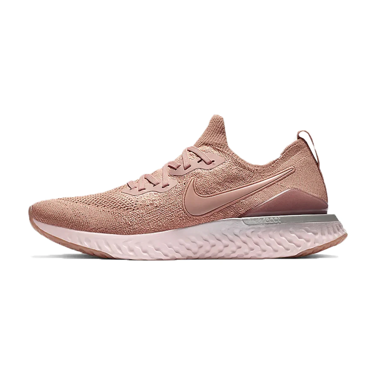 Beli Nike Epic React Flyknit 'Rose Gold' BQ8928-600 Novelship