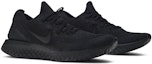 Cheap (W) Nike Epic React Flyknit 2 'Triple Black' Kasut Lelaki Hitam Legasi BQ8927-011