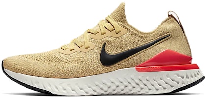 Nike Epic React Flyknit 2 Club Gold Black Red Orbit BQ8928-700 Nike Epic React Flyknit 2 Club Gold Black Red Orbit BQ8928-700