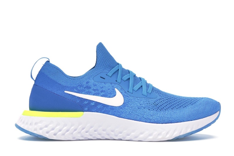 Buy Nike Epic React Flyknit 'Blue Glow' AQ0067-401 - Kasut Larian Biru Neon