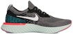 Nike Epic React Flyknit 'Gunsmoke Teal' Lelaki Wanita Kasut Lari AQ0067-010