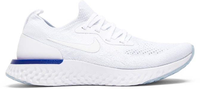 (W) Nike Epic React Flyknit 'Putih Racer Biru' AQ0070-100 Buy (W) Nike Epic React Flyknit 'Putih Racer Biru' AQ0070-100