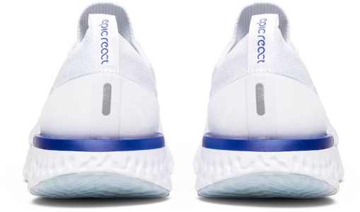 (W) Nike Epic React Flyknit 'Putih Racer Biru' AQ0070-100 Details for (W) Nike Epic React Flyknit 'Putih Racer Biru' AQ0070-100