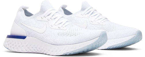 (W) 耐克 Epic React Flyknit "白色竞速蓝" AQ0070-100 Cheap (W) 耐克 Epic React Flyknit "白色竞速蓝" AQ0070-100