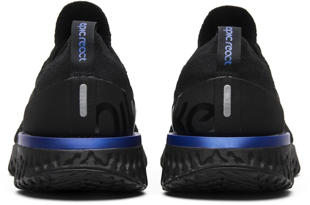 耐吉Epic React Flyknit 黑色競速藍 AQ0067-004 Details for 耐吉Epic React Flyknit 黑色競速藍 AQ0067-004