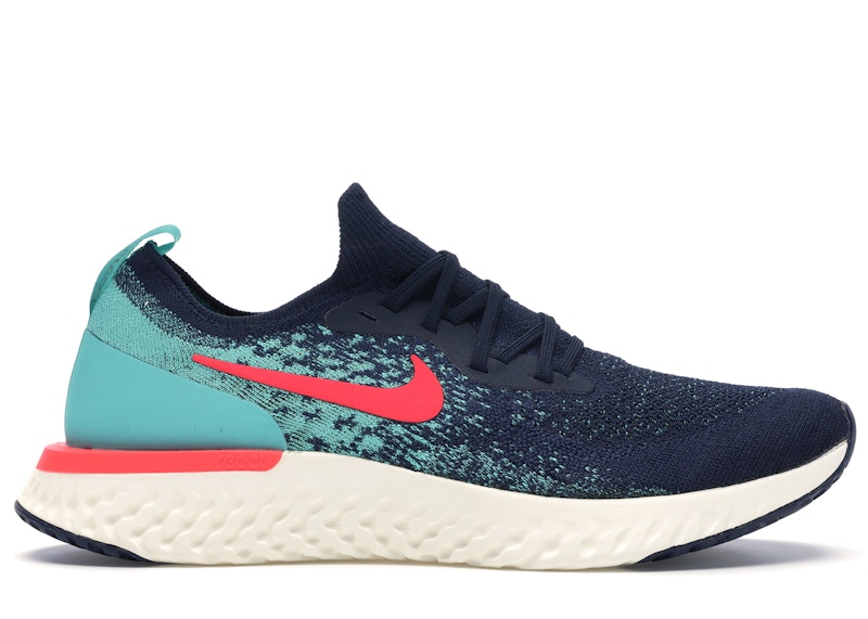 Buy Nike Epic React Flyknit Azul Marino Hyper Jade AR5413-400