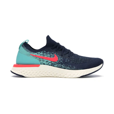Nike Epic React Flyknit College Navy Hyper Jade