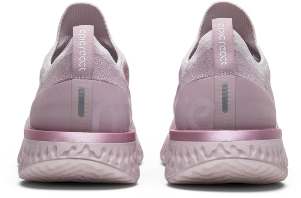 Nike Epic React Flyknit Pearl Pink AQ0067-600 Details for Nike Epic React Flyknit Pearl Pink AQ0067-600