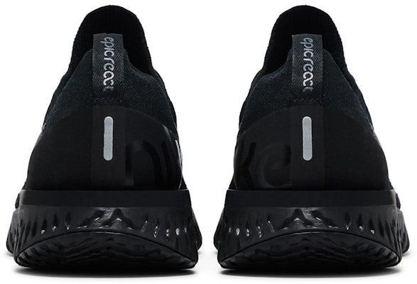 Nike Epic React Flyknit Hitam Triple AQ0067-003 Details for Nike Epic React Flyknit Hitam Triple AQ0067-003