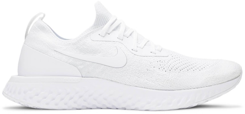 White nike 2025 epic react flyknit