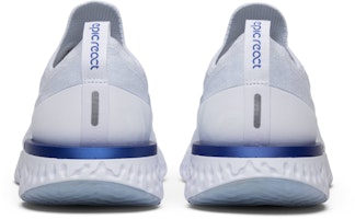 Nike Epic React Flyknit Putih Racer Biru AQ0067-100 Details for Nike Epic React Flyknit Putih Racer Biru AQ0067-100