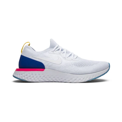 Nike Epic React Flyknit White Racer Blue Pink Blast