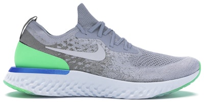 Nike Epic React Flyknit Wolf Grey Lime Blast AQ0067-008 Nike Epic React Flyknit Wolf Grey Lime Blast AQ0067-008