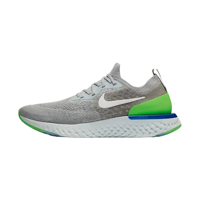 Nike Epic React Flyknit Wolf Grey Lime Blast