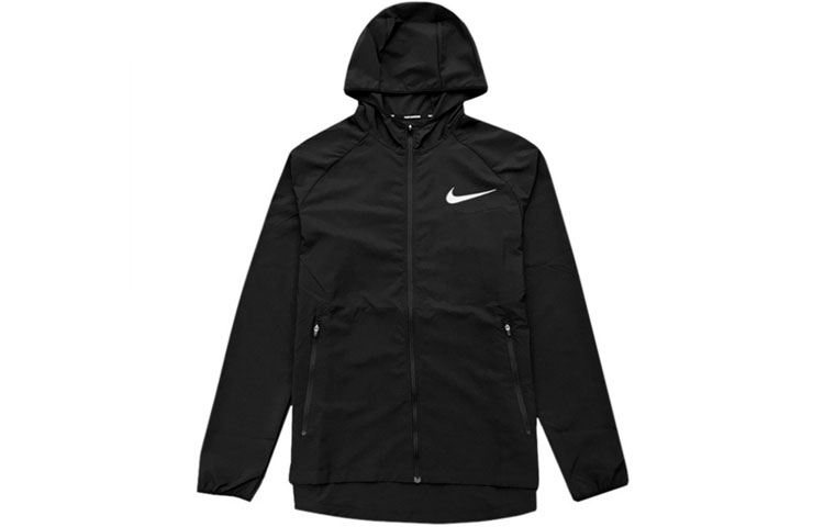 Nike Essential Black Windbreaker Jacket - Lightweight & Breathable CD8347-010