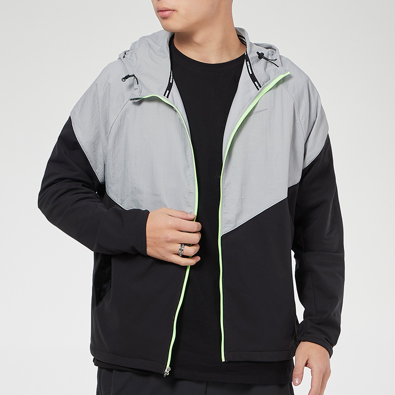 Nike Essential Therma Jacket Black Grey Colorblock Hoodie Coat CV2239-077 圖 6