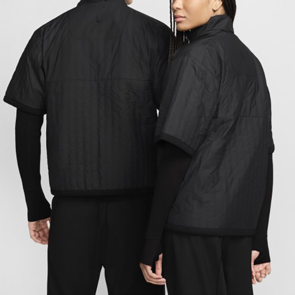 Nike Every Stitch Considered Solid Black Zip-Up Short Sleeve Jacket Unisex. FD6423-010 圖 9