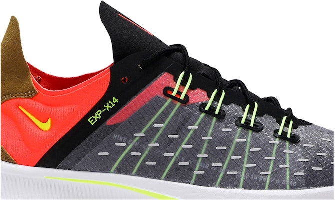 Nike EXP-X14 黑 電光黃 總橙色 低幫 跑步鞋 男款 灰 Order Nike EXP-X14 黑 電光黃 總橙色 低幫 跑步鞋 男款 灰