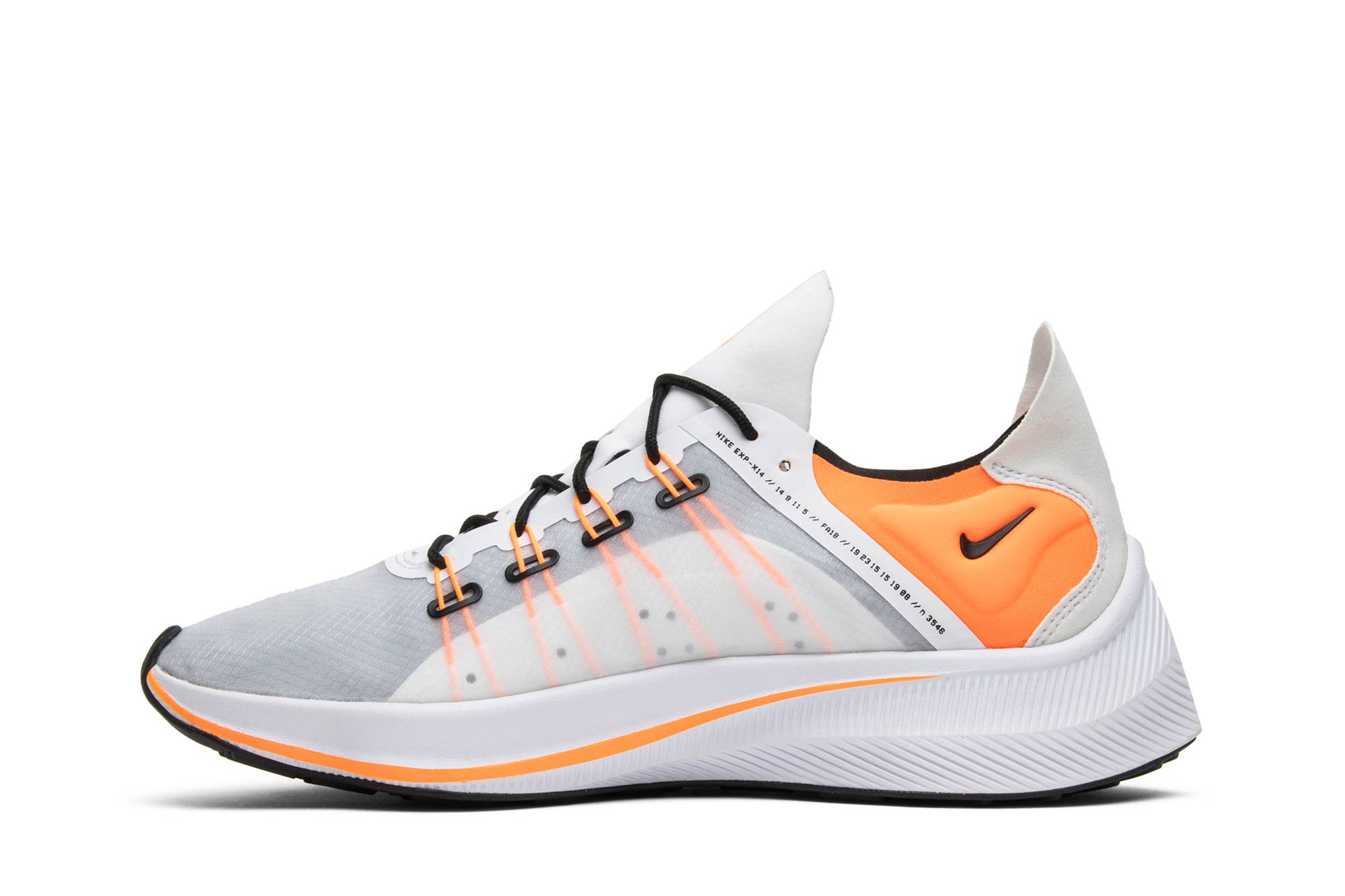 Lookbook Nike EXP-X14 Just Do It Pack White 低筒 跑步鞋 男款 白橙