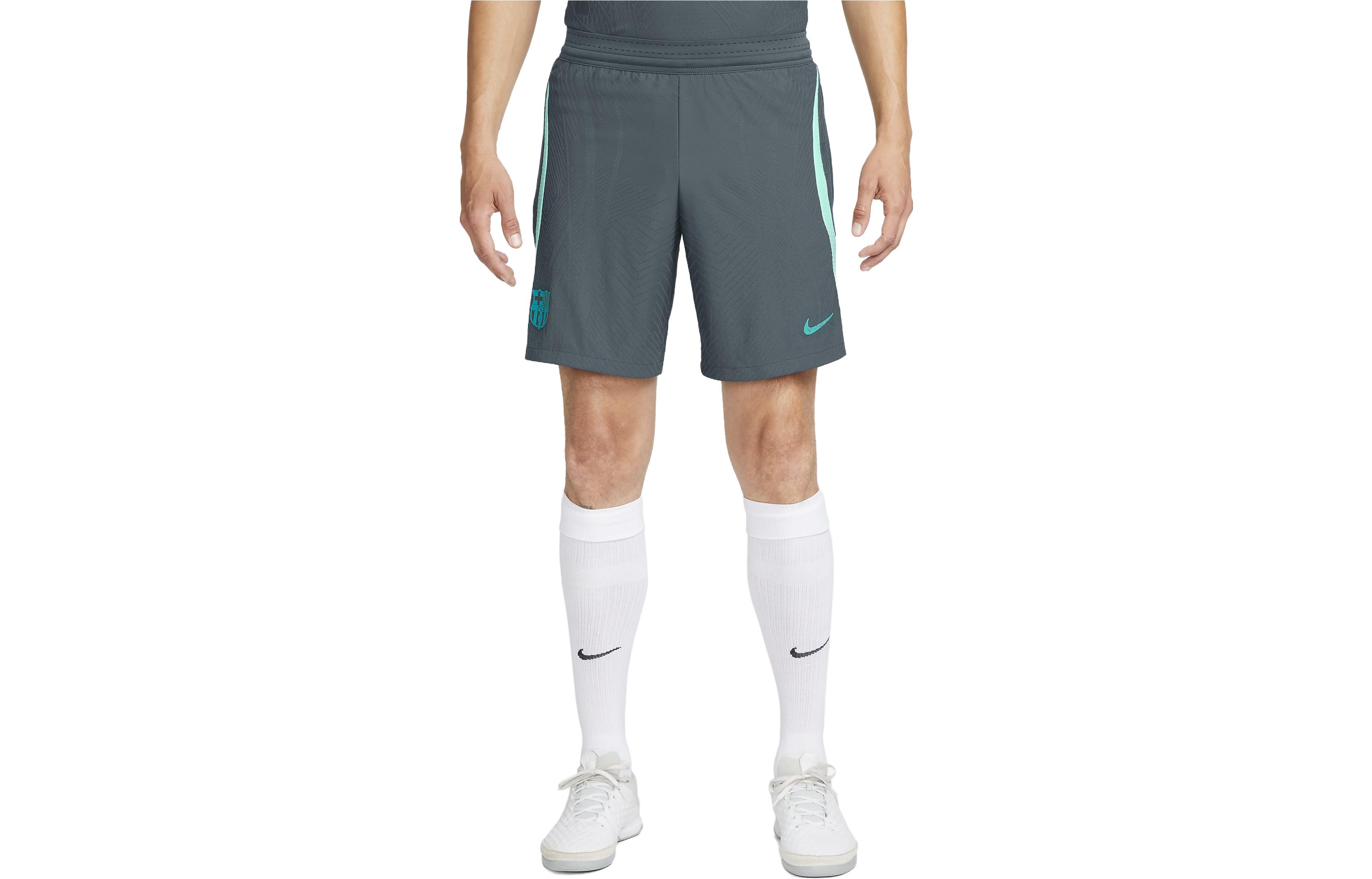 Nike F.C. Barcelona Strike Elite Logo Soccer Shorts Light Aqua Green. FD4142-437