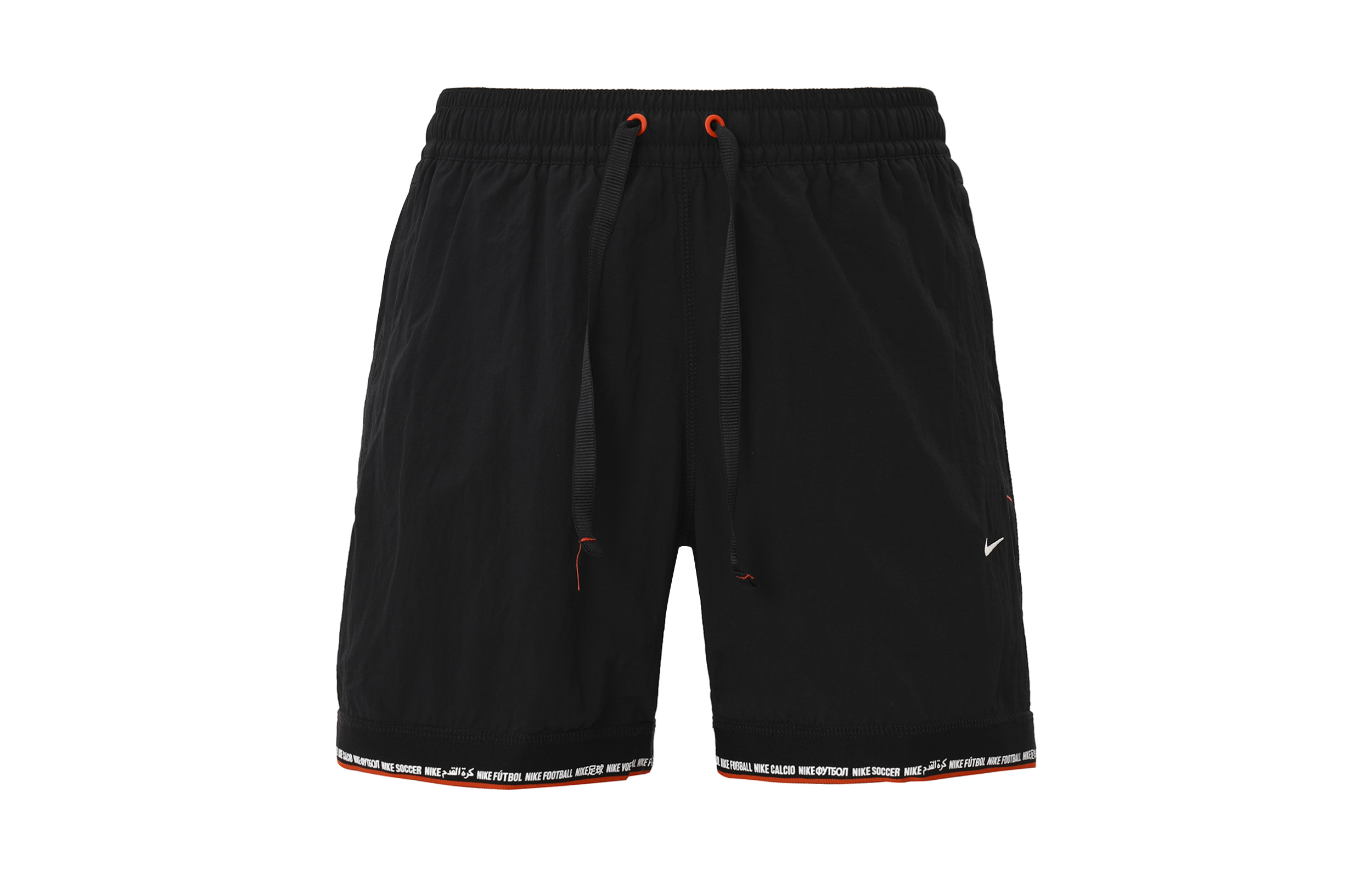 Nike F.C. Tribuna Black Breathable Woven Soccer Shorts with Embroidered Logo DH9679-010