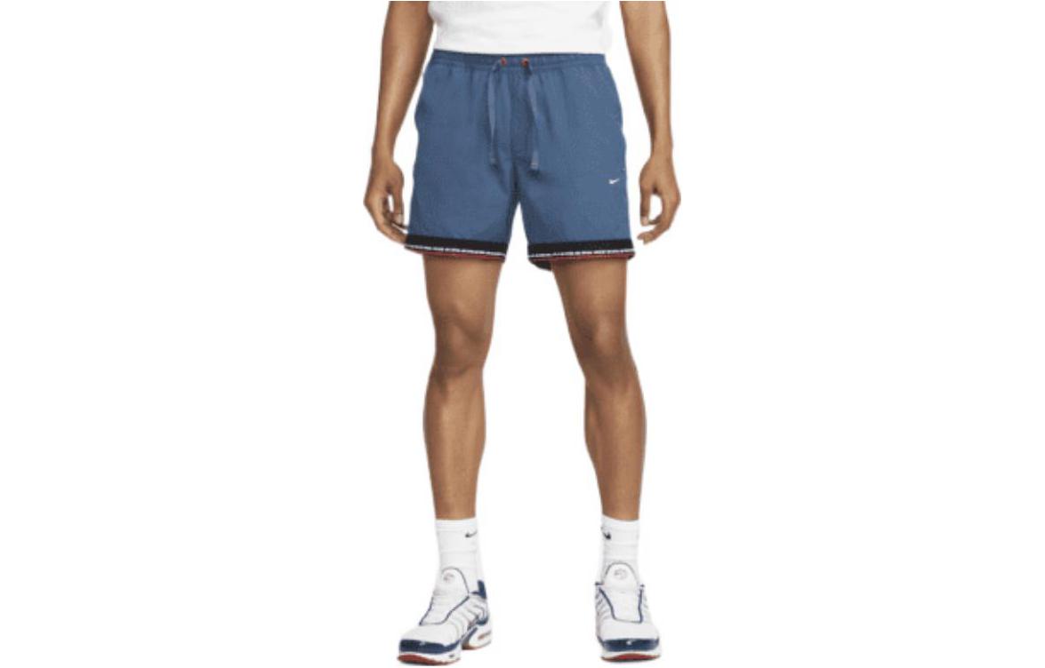 Nike F.C. Tribuna Blue Embroidered Logo Woven Breathable Football Shorts DH9679-410
